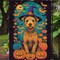 Edge Collections - 11.25" X 15.5" - Multicolor - Garden Flag Lakeland Terrier Halloween Yard Flag - 1 Piece